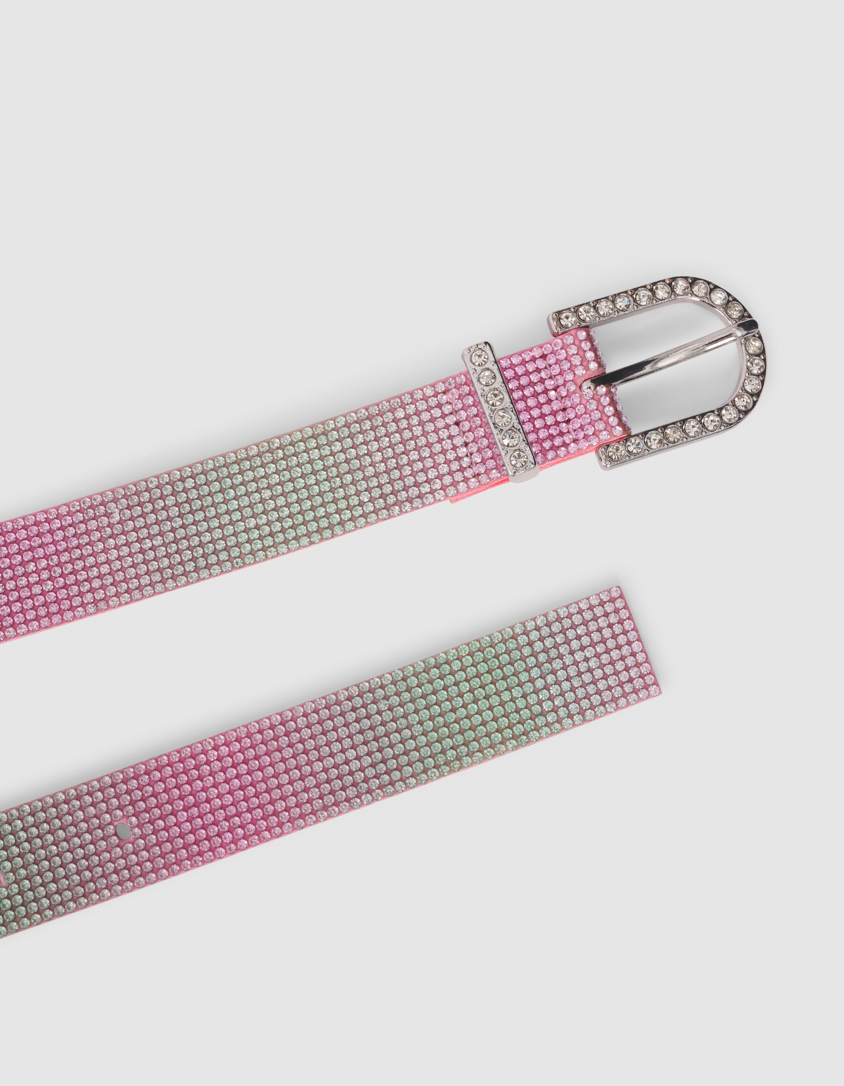 Regenbogen Strass Riem Rosa SHOEBY ACCESSOIRES