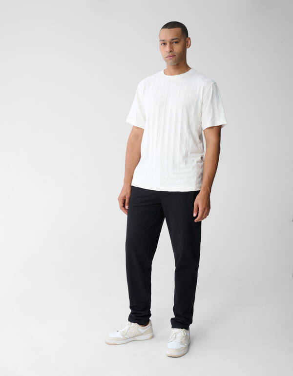 Jacquard Spark Logo T-Shirt Off-White SHOEBY MEN