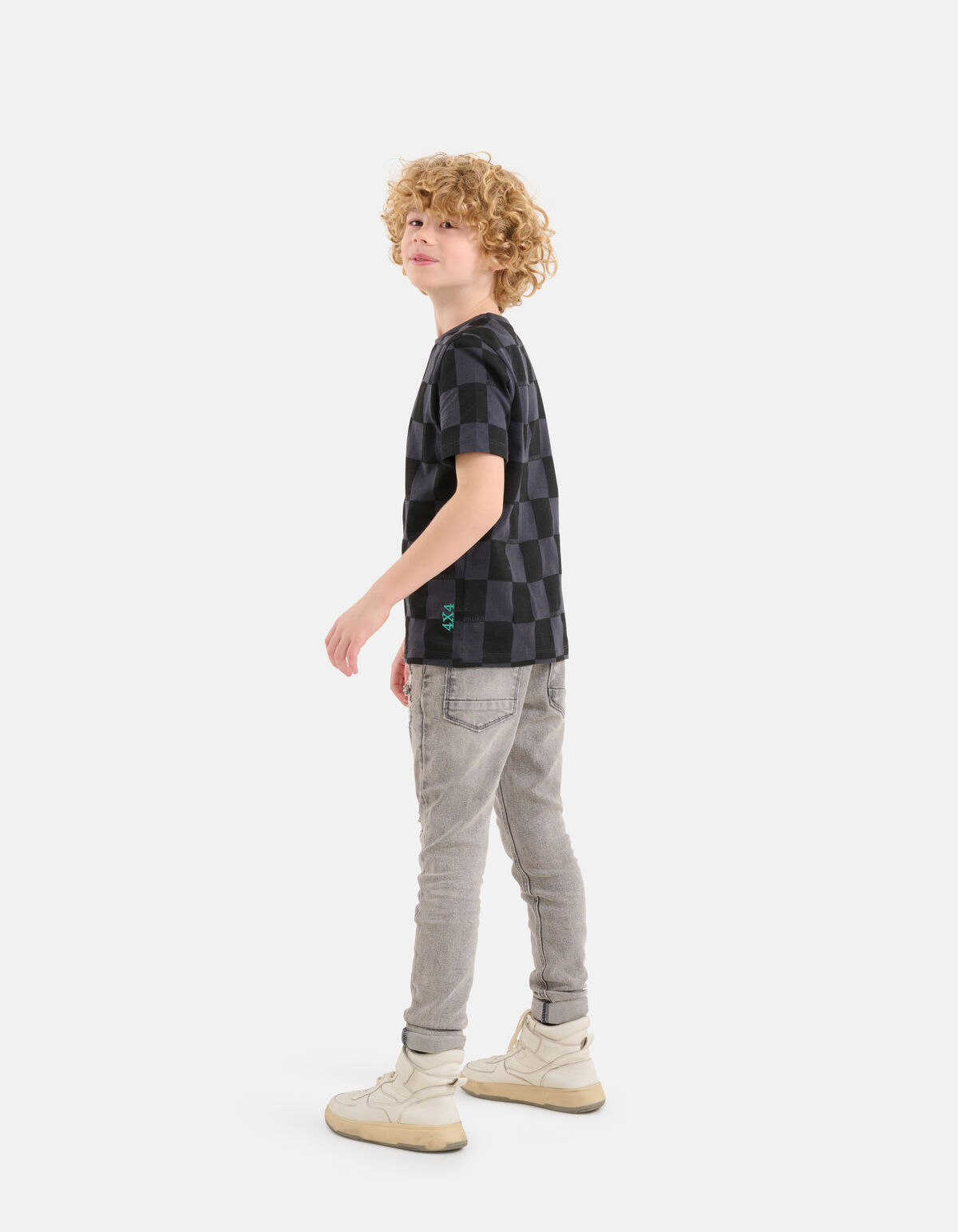 Printed T-shirt Zwart SHOEBY BOYS