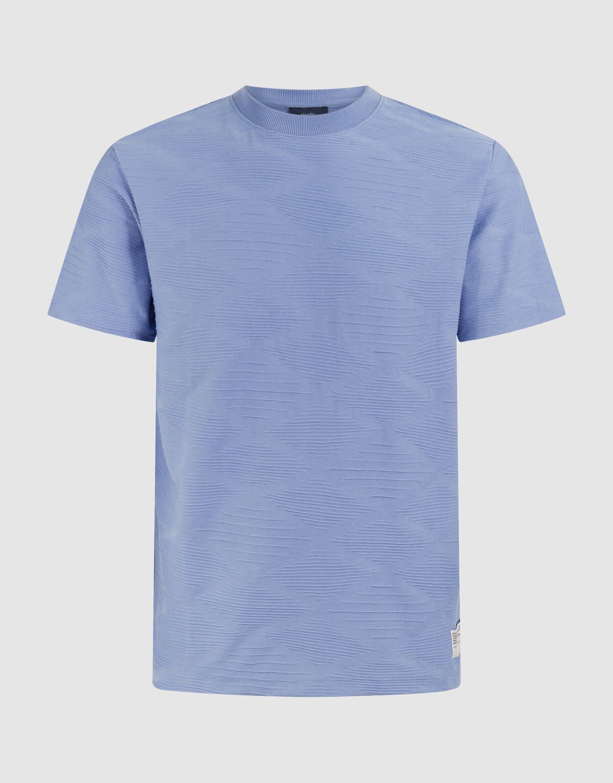 Wave Texture T-shirt Hellblau SHOEBY MEN