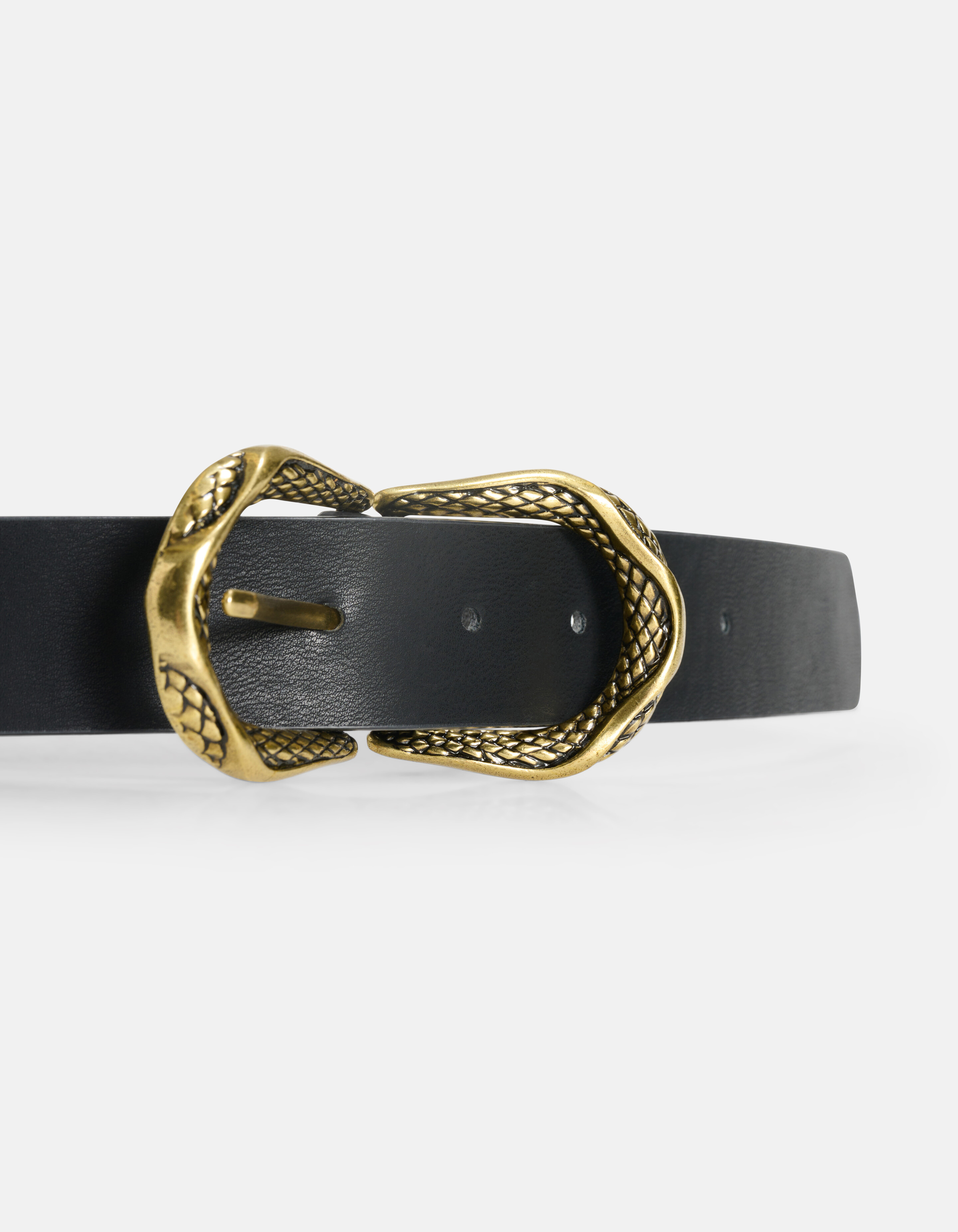 Gürtel mit Schlangenschnallen Schwarz SHOEBY ACCESSOIRES