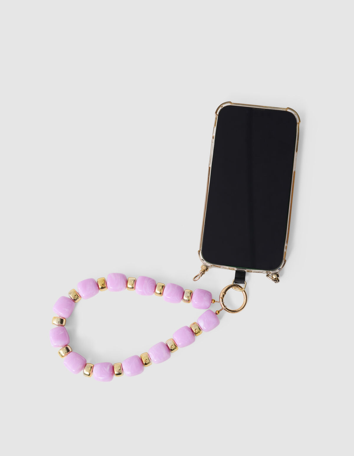 Perlen Telefonkabel Helllila SHOEBY ACCESSOIRES