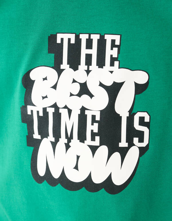 Time Artwork T-shirt Grün SHOEBY BOYS