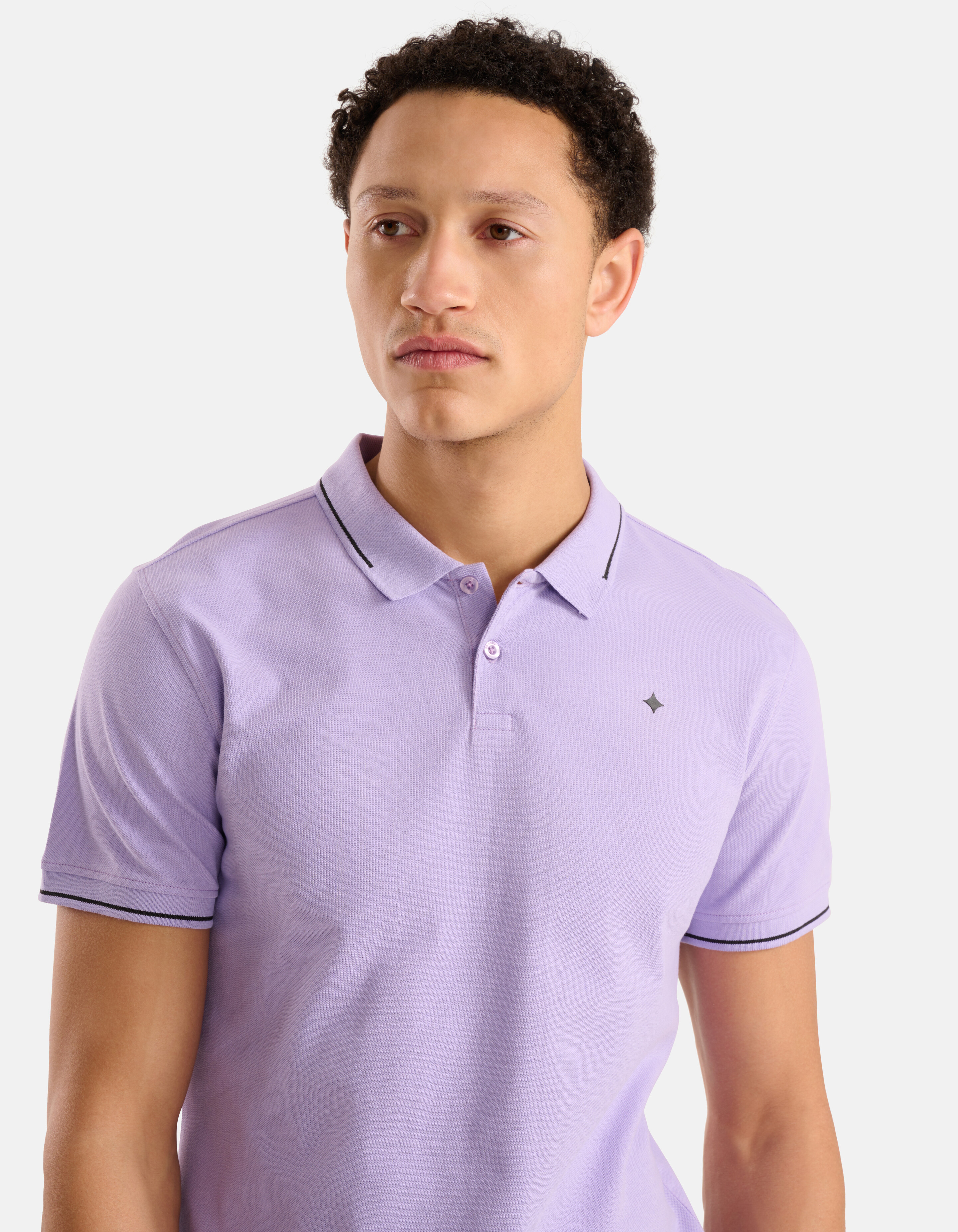 Basic Polo Hellviolett SHOEBY MEN