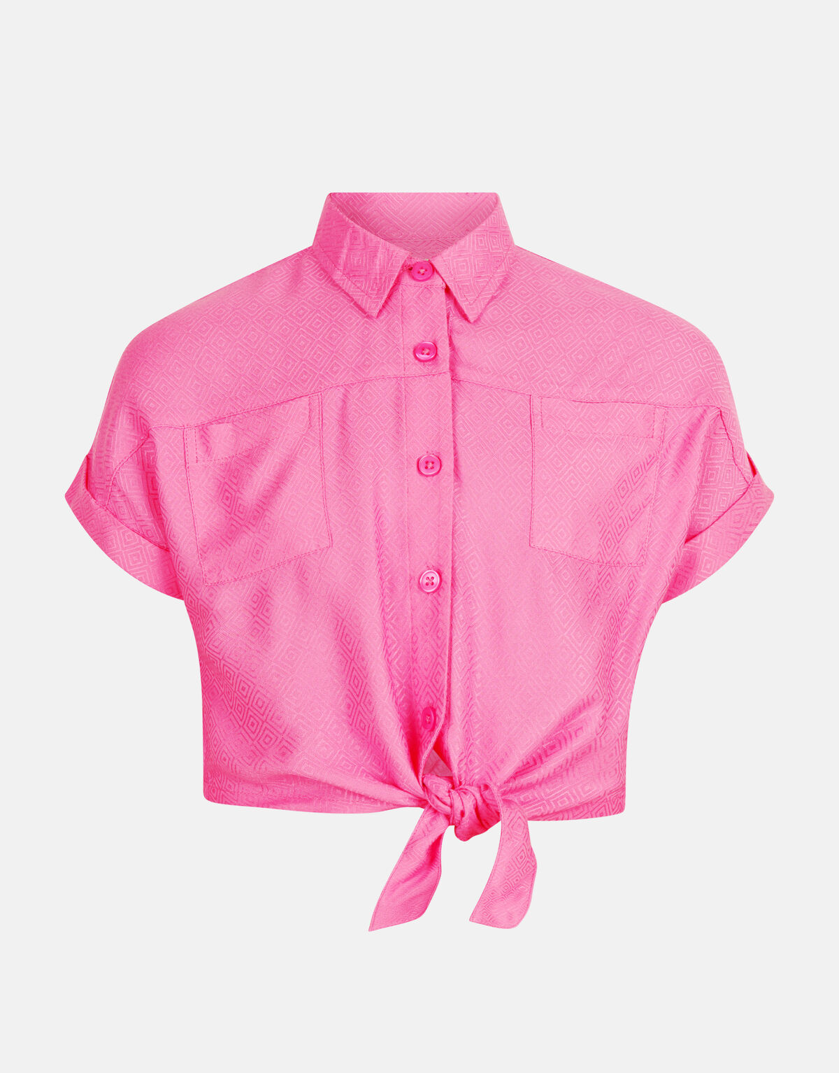 Jacquard-Bluse Rosa SHOEBY GIRLS