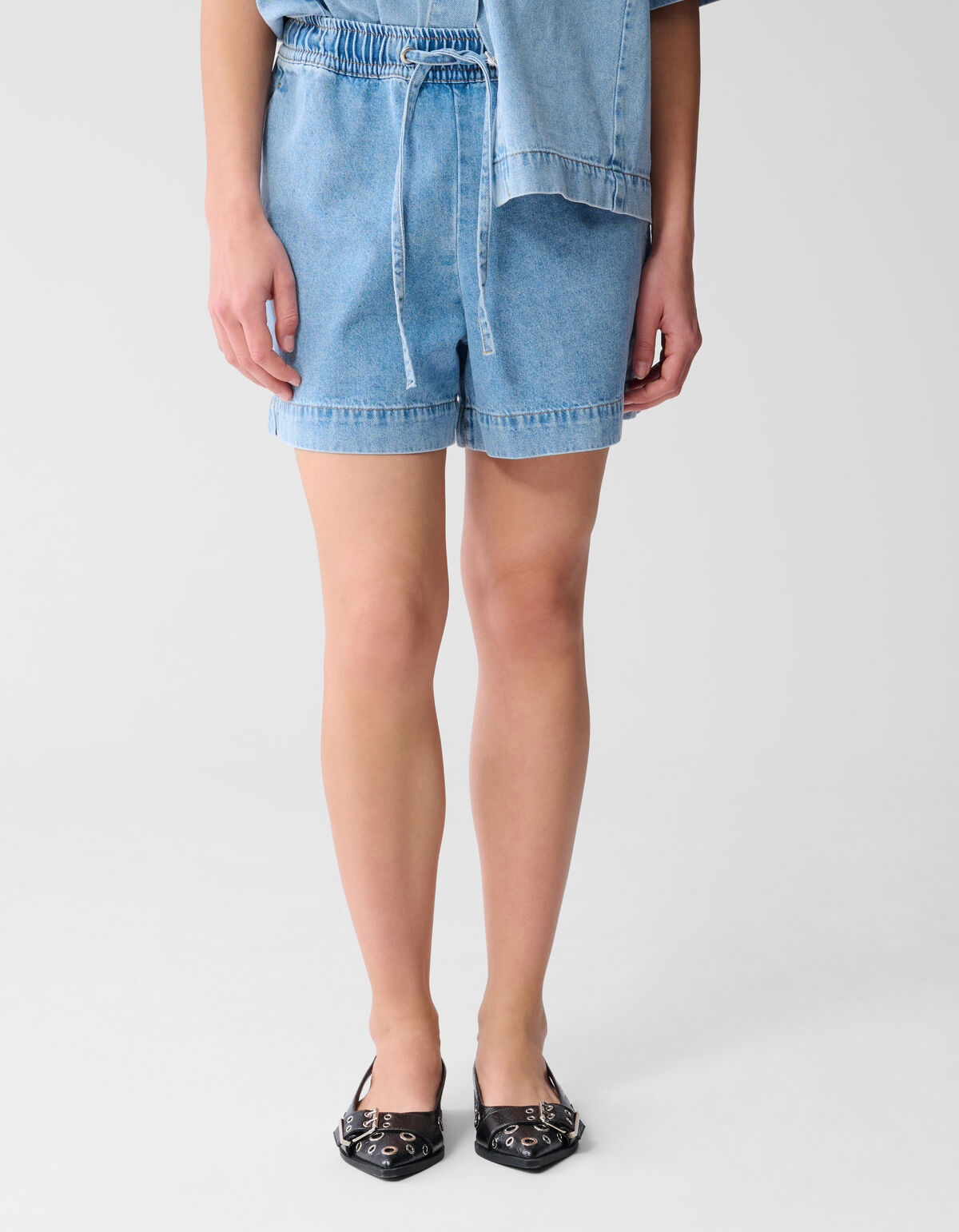 Denim Short Bleached By Monica SHOEBY WOMEN