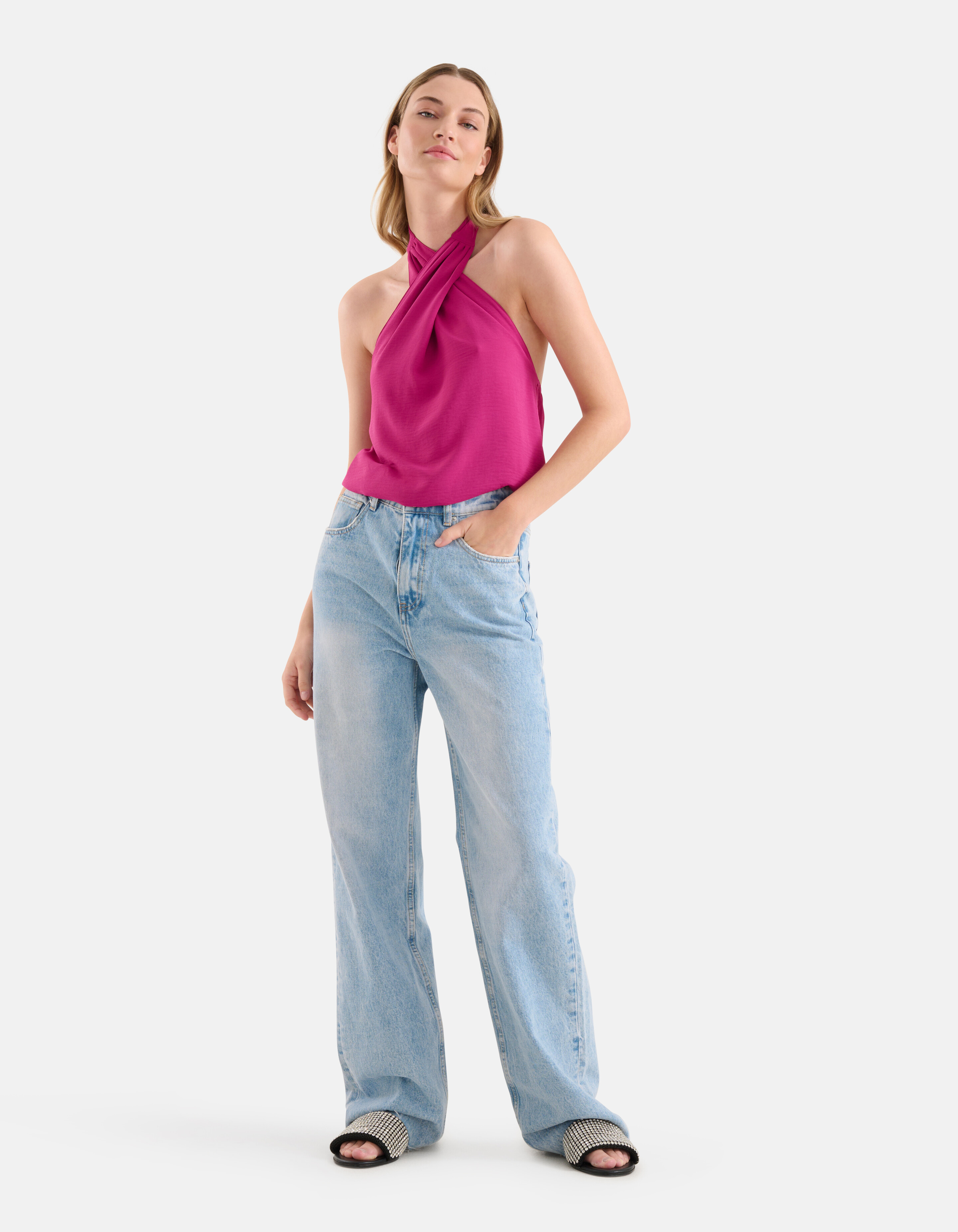 Neckholder-Top Rosa SHOEBY WOMEN
