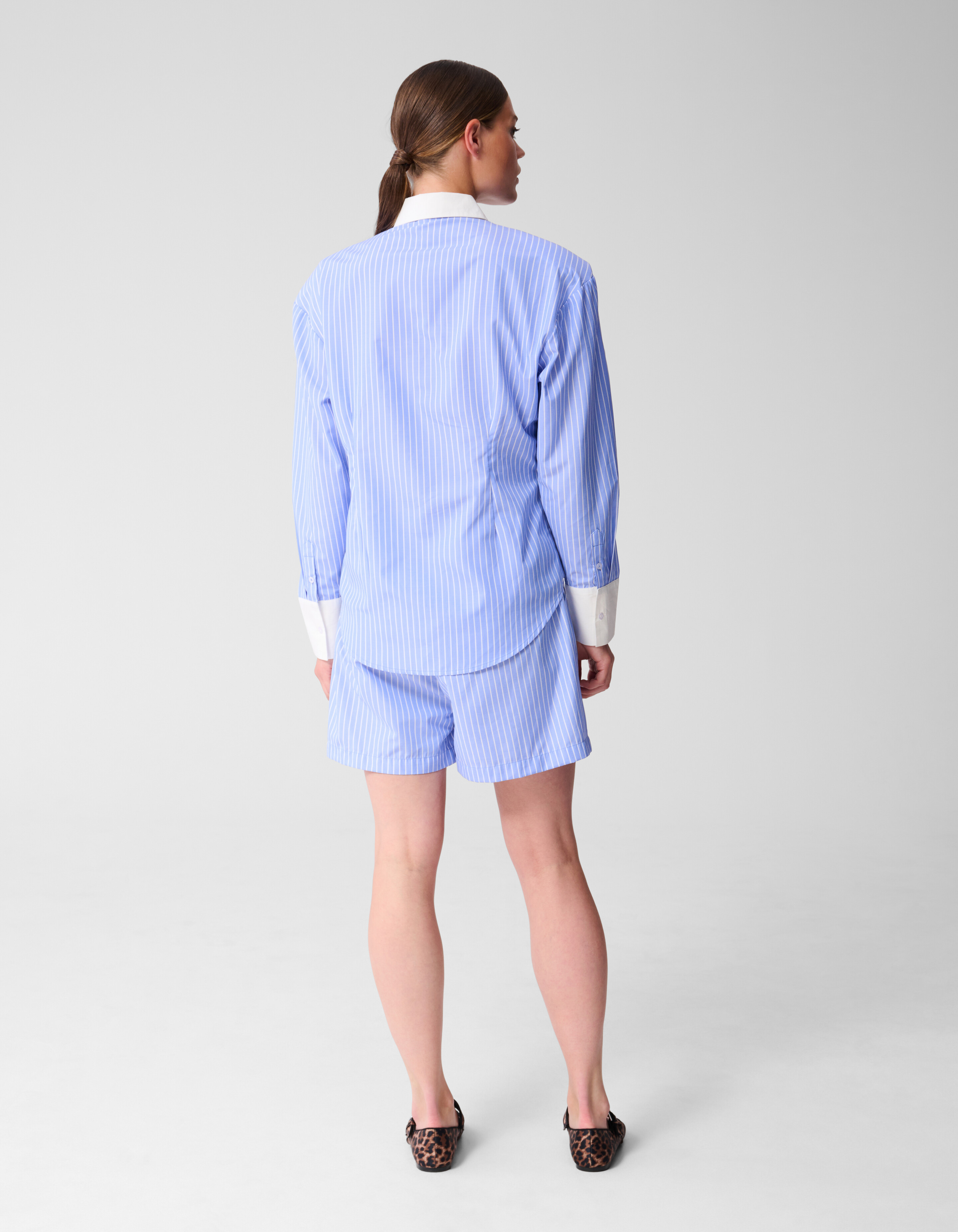 Gestreifte Bluse nach Maß Blau SHOEBY WOMEN