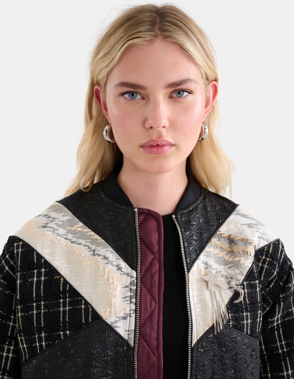 Mini-Kroko-Brosche Silber SHOEBY ACCESSOIRES