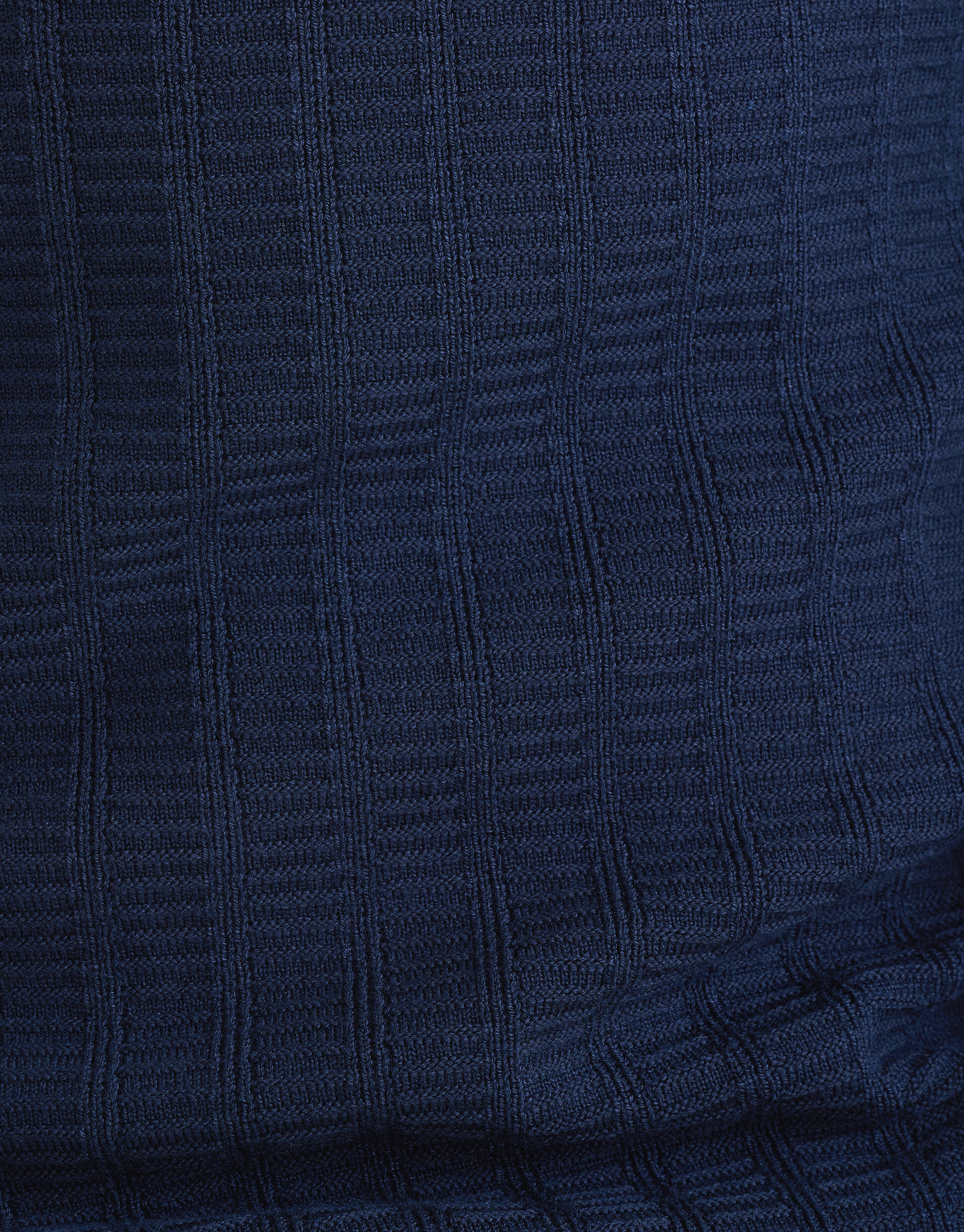 Struktur Pullover Dunkelblau SHOEBY MEN