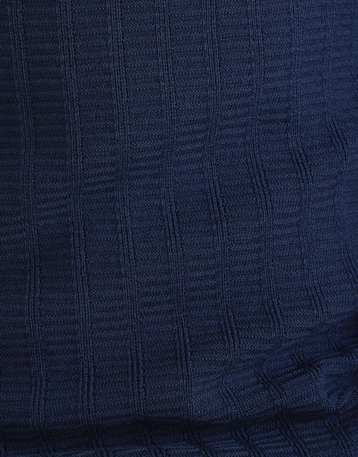 Struktur Pullover Dunkelblau SHOEBY MEN