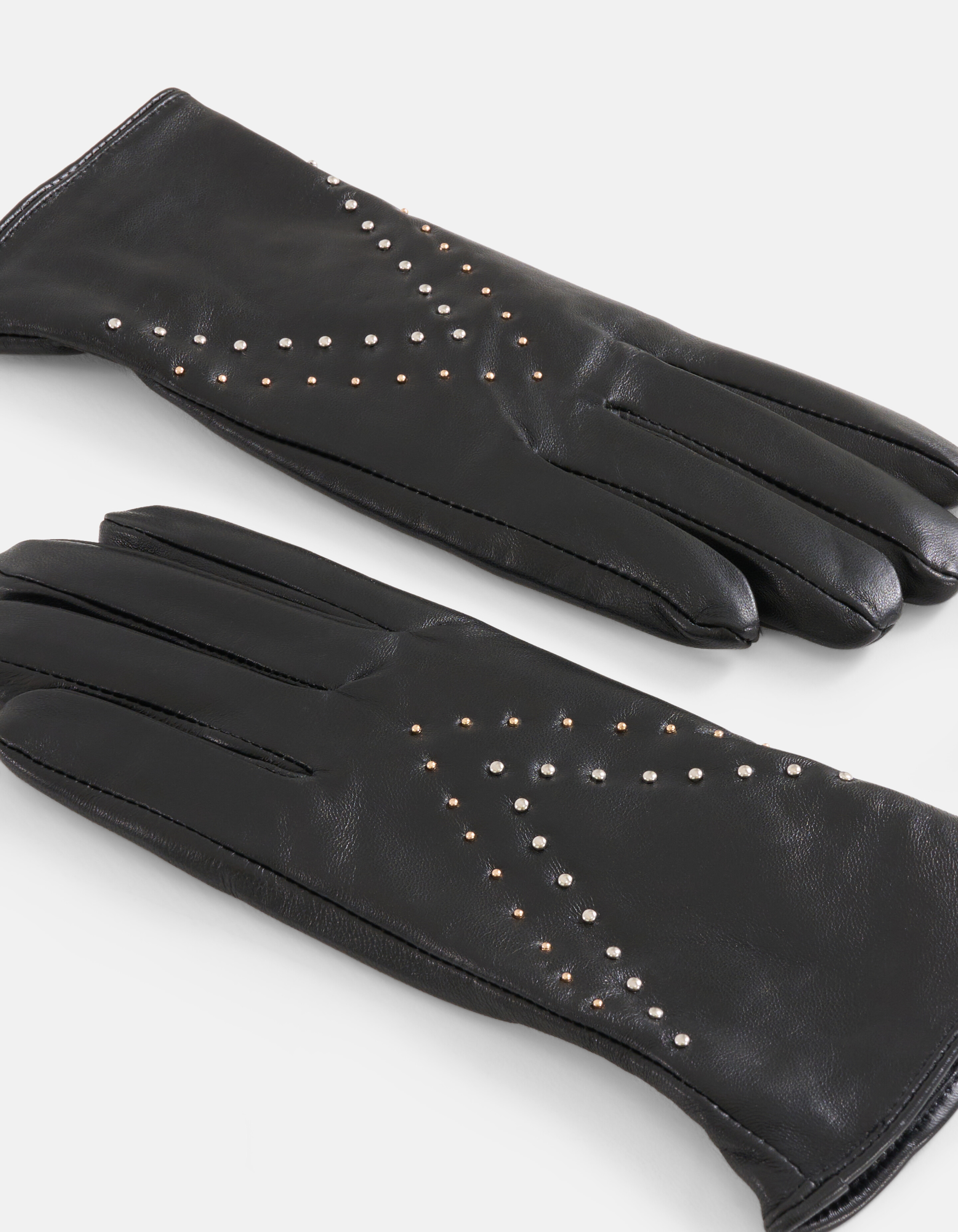 Leder Nieten Handschuhe Schwarz SHOEBY ACCESSOIRES