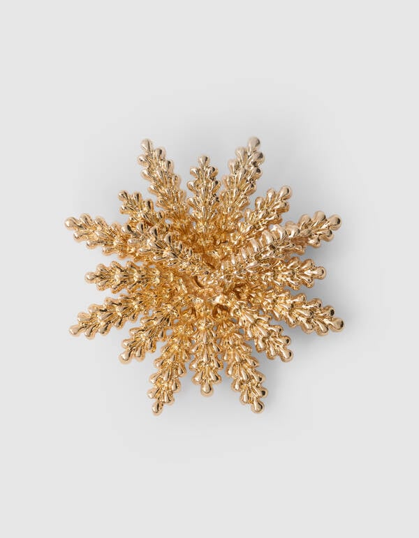 Palmenblüten-Brosche Gold SHOEBY ACCESSOIRES