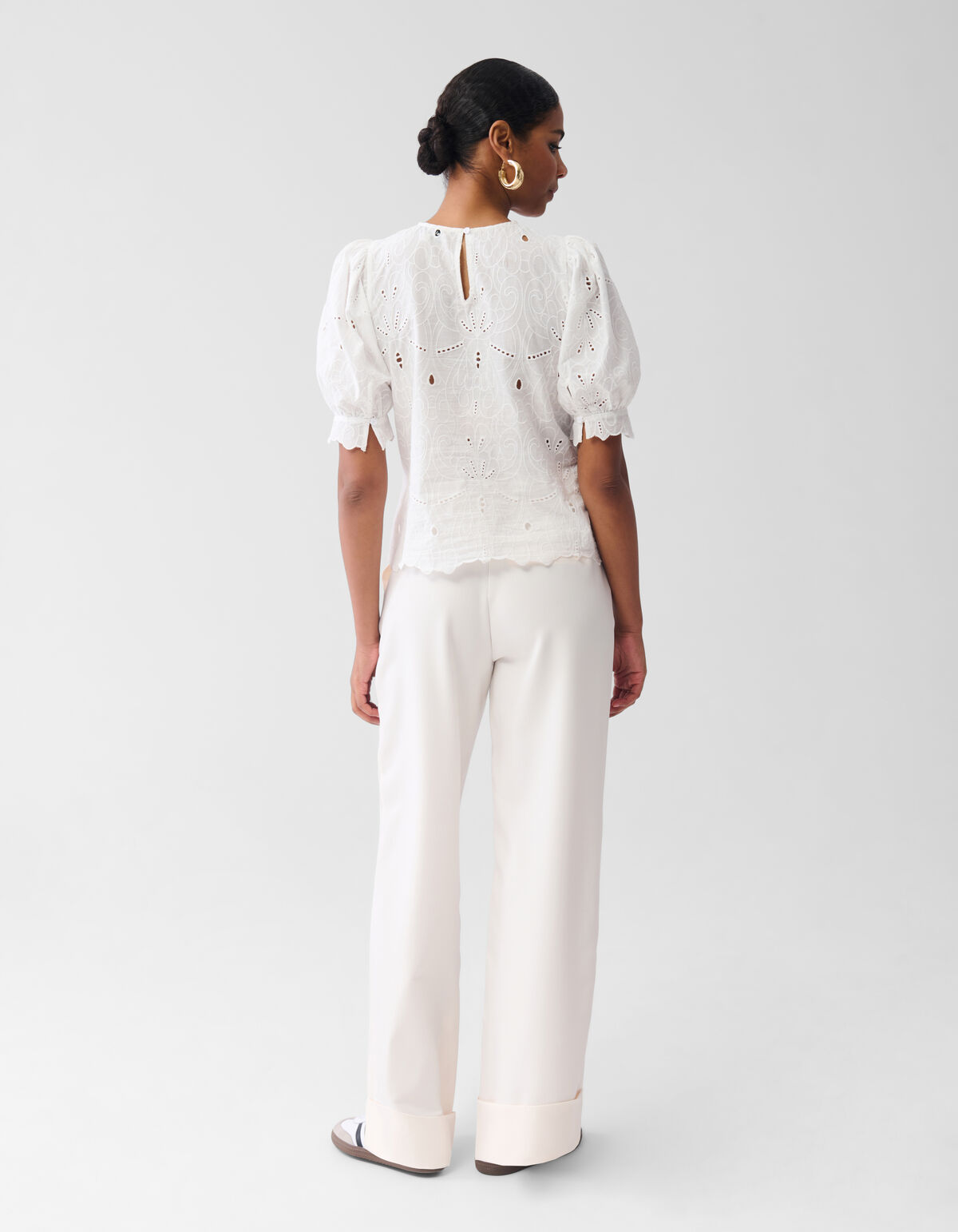 Besticktes Top Off White SHOEBY WOMEN