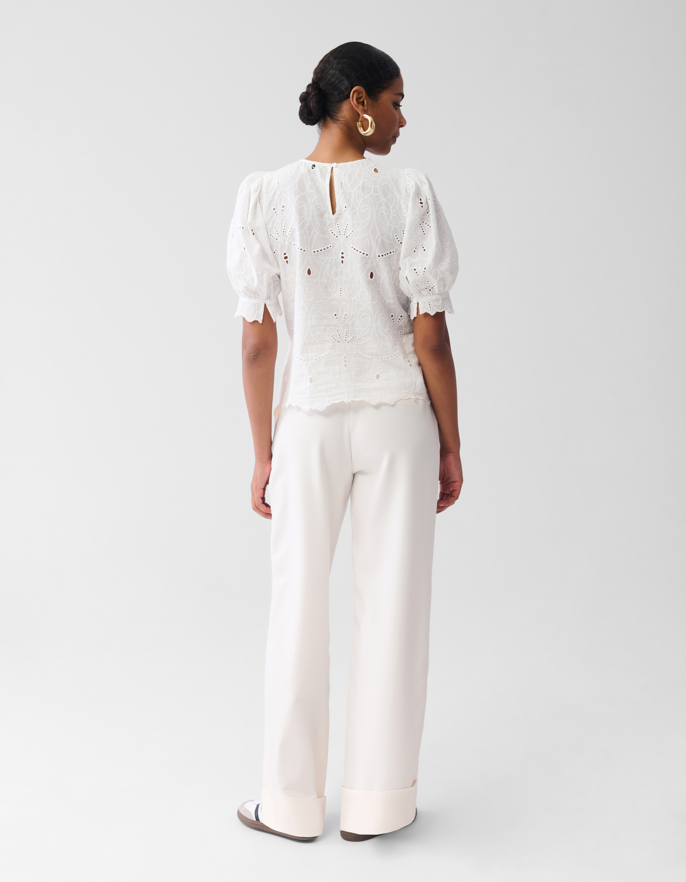 Besticktes Top Off White By Fred SHOEBY WOMEN