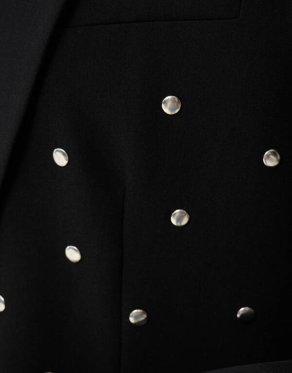 Oversized-Blazer mit Nieten Schwarz SHOEBY WOMEN