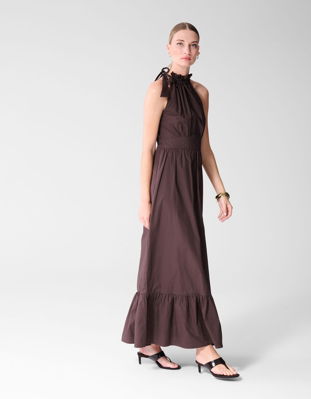 Tr&auml;ger Maxi Kleid Braun SHOEBY WOMEN