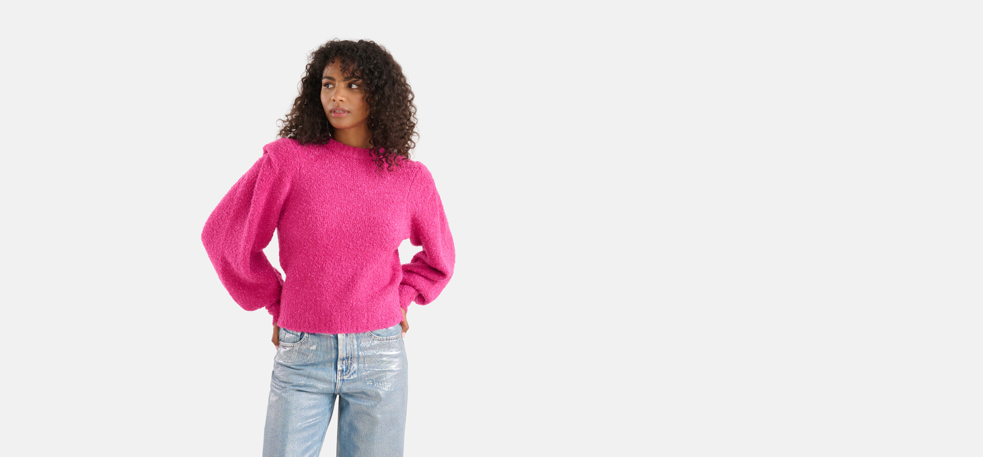 Boucle-Pullover Rosa SHOEBY WOMEN