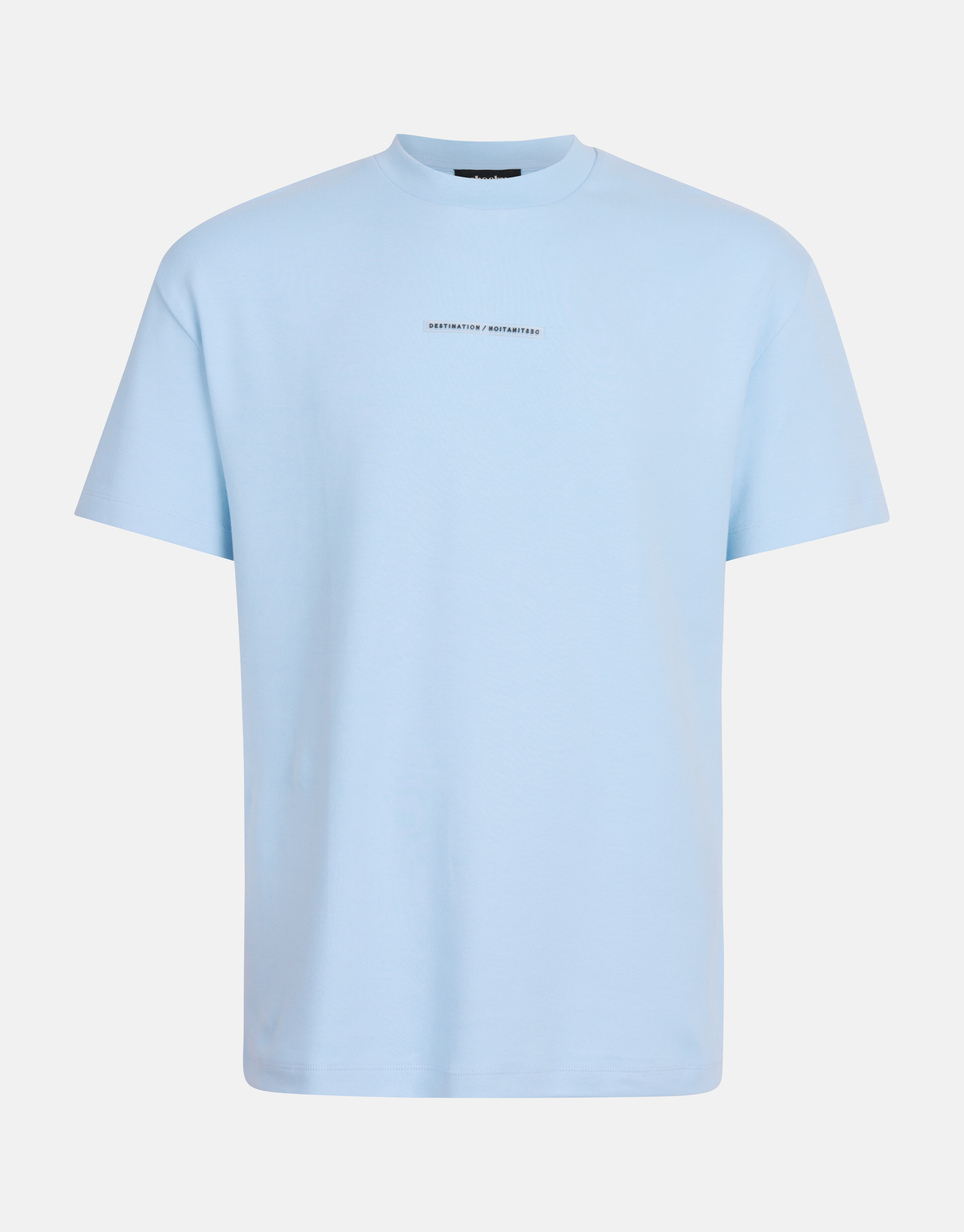Badge T-shirt Lichtblauw SHOEBY MEN