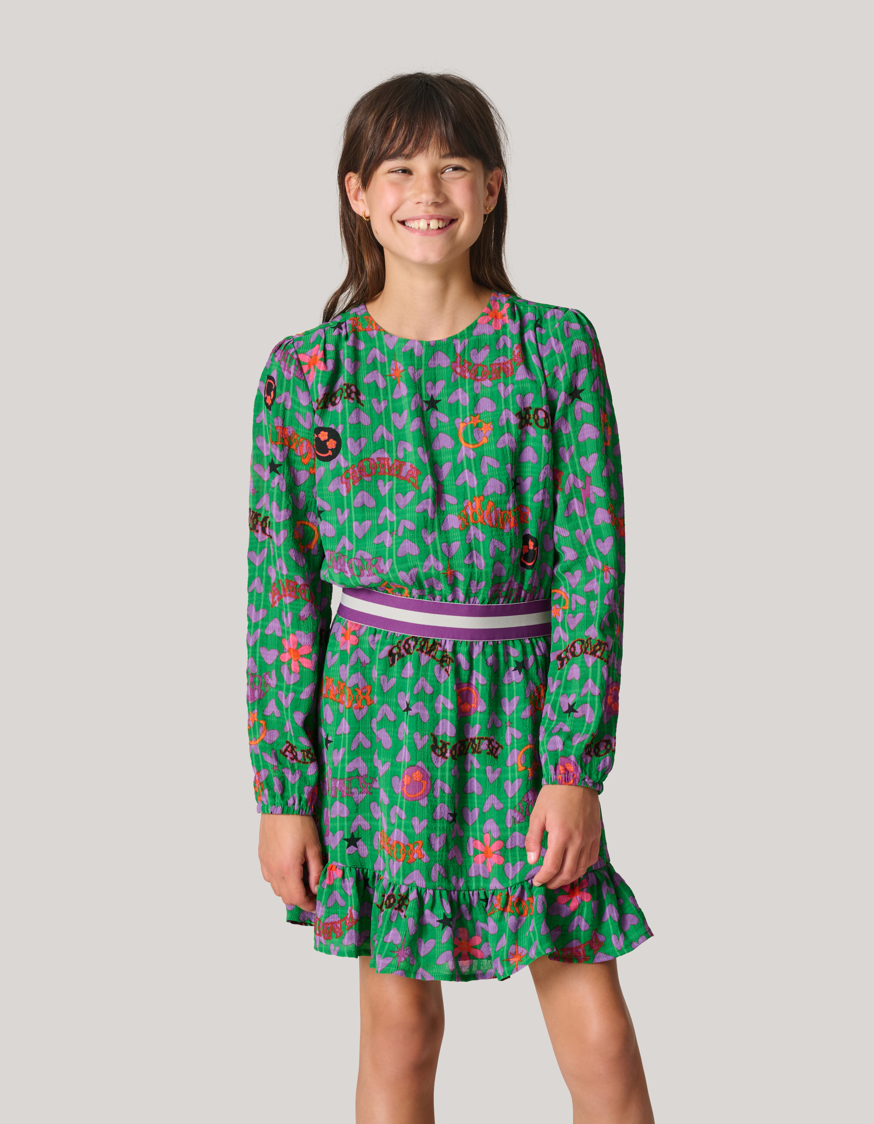 Bedrucktes Kleid Grün SHOEBY GIRLS