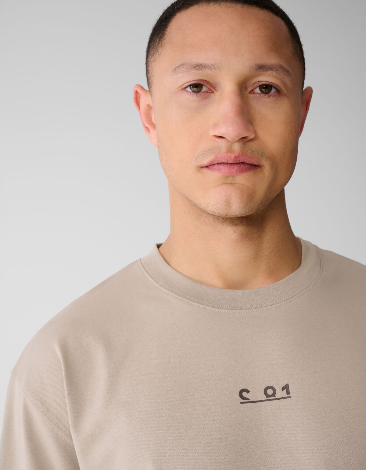 Grafisches Text-T-Shirt Hellbraun SHOEBY MEN