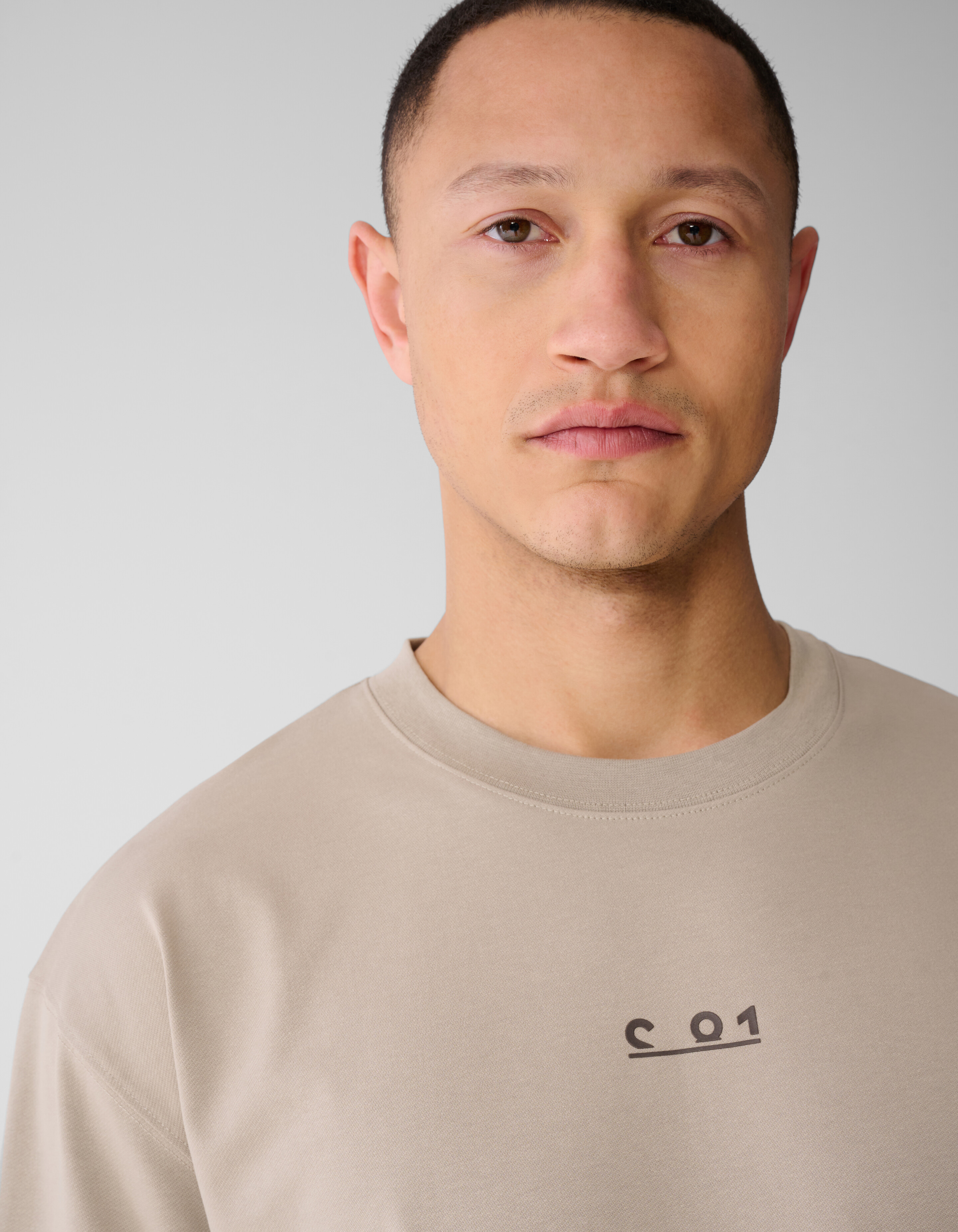 Grafisches Text-T-Shirt Hellbraun SHOEBY MEN