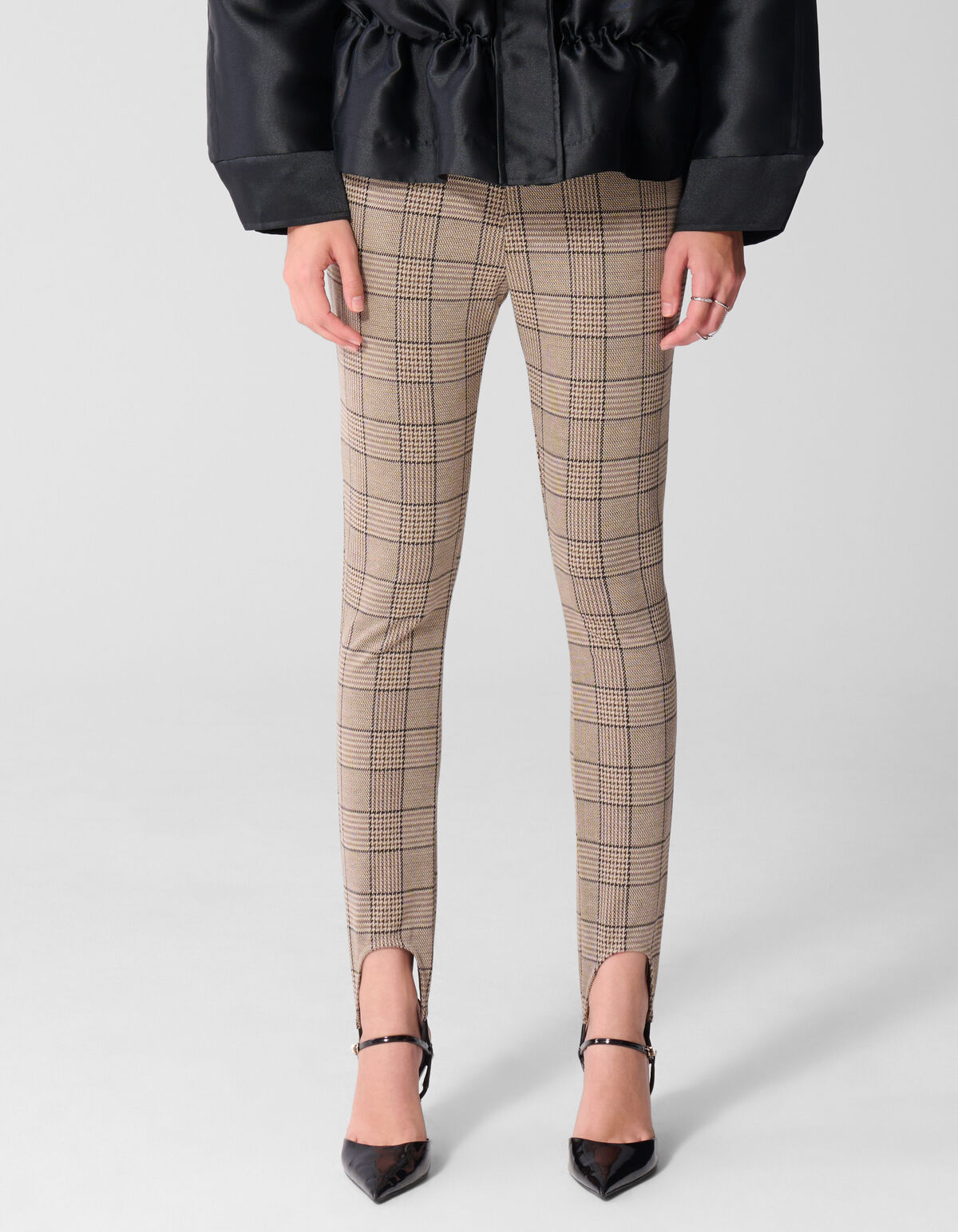 Karierte Ski-Leggings Braun SHOEBY WOMEN