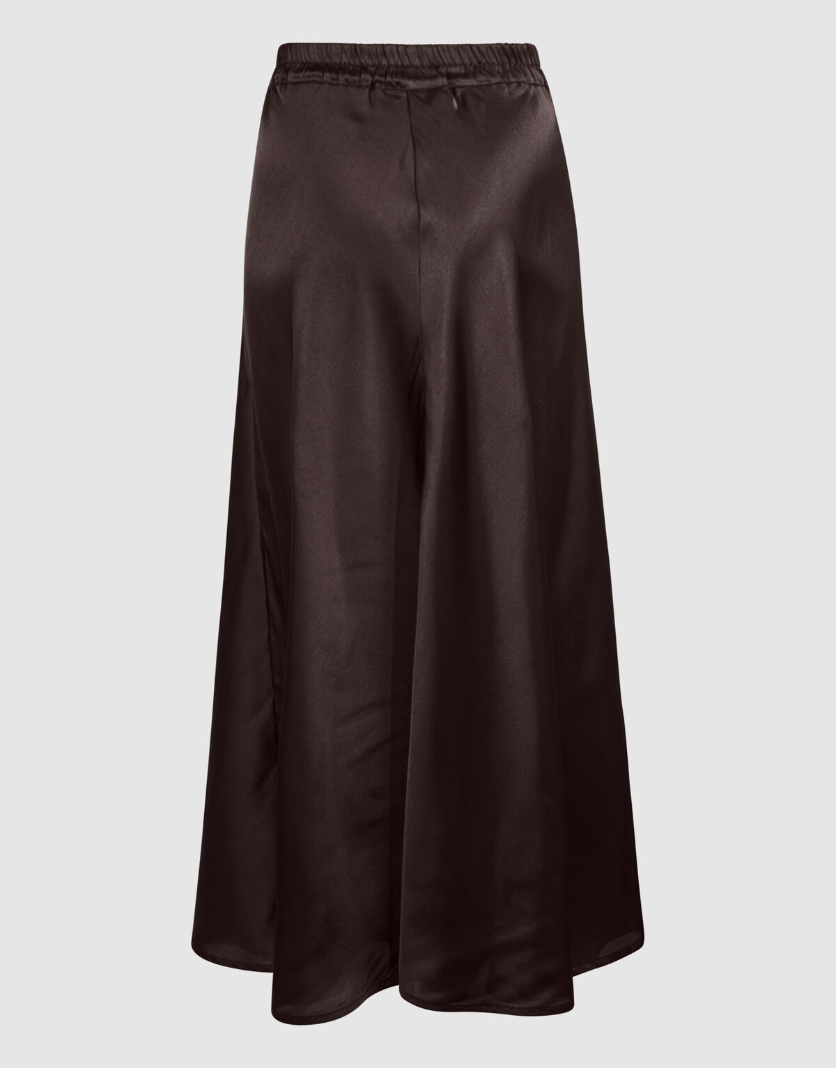Satin Maxi Rock Dunkelbraun SHOEBY WOMEN