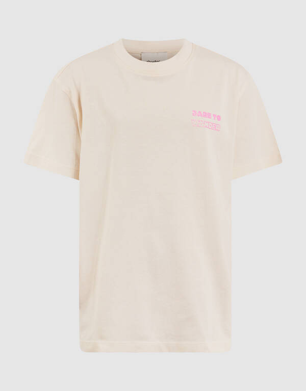 Dare To Wander Artwork T-Shirt Gebrochen Wei&szlig; SHOEBY GIRLS