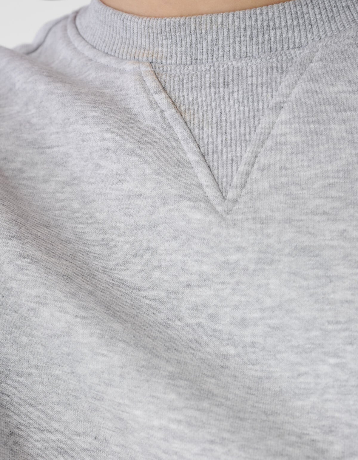 &Uuml;bergro&szlig;er Pullover mit gro&szlig;en &Auml;rmeln Hellgrau SHOEBY WOMEN