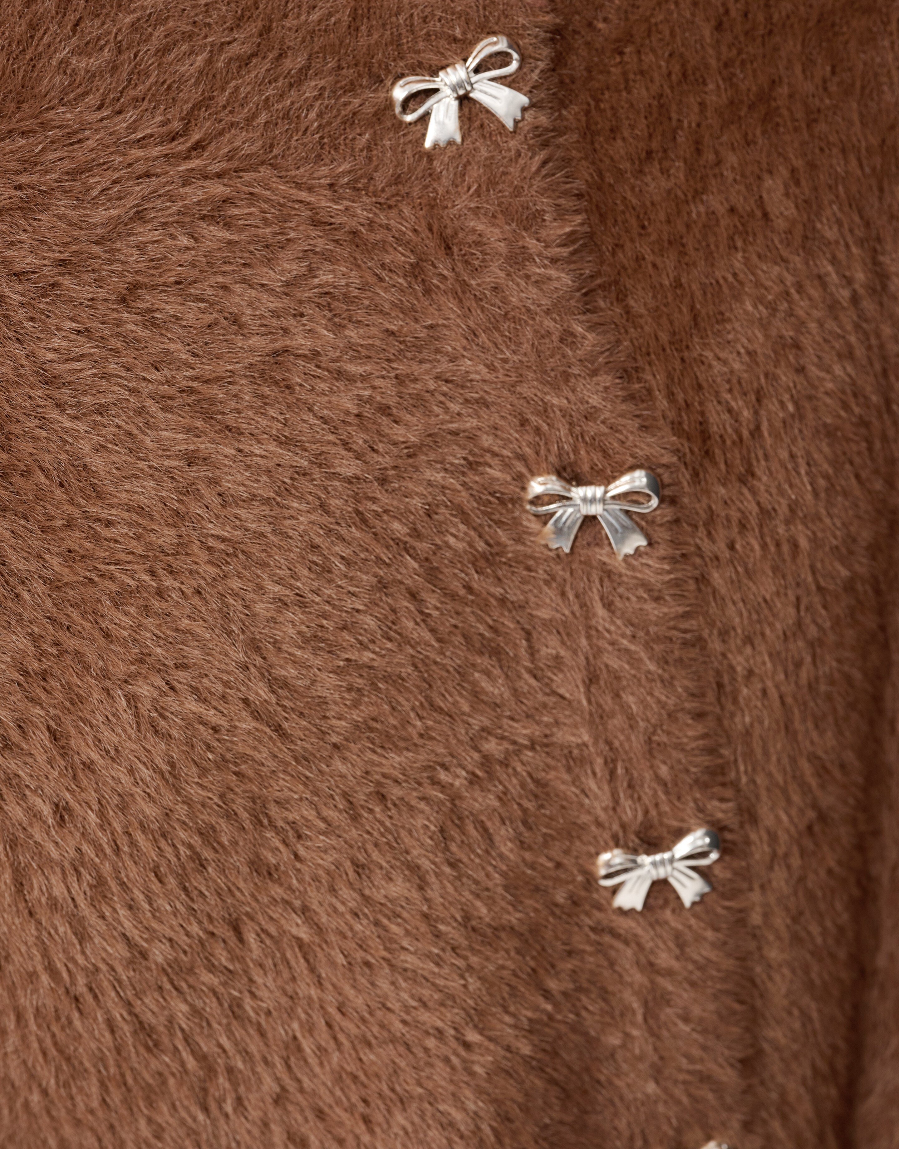 Braune Weste mit Schleife SHOEBY GIRLS