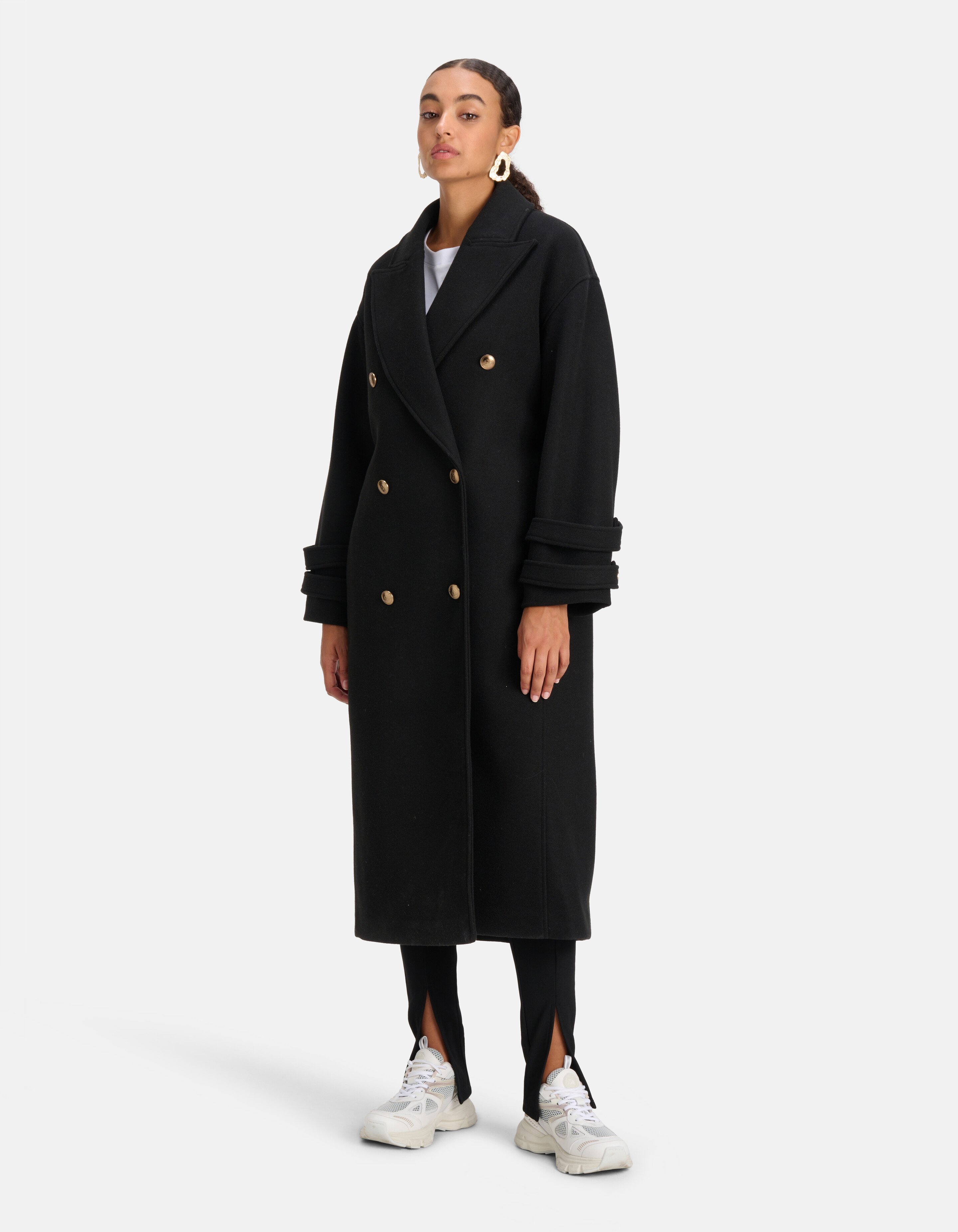 Langer Mantel Schwarz SHOEBY WOMEN