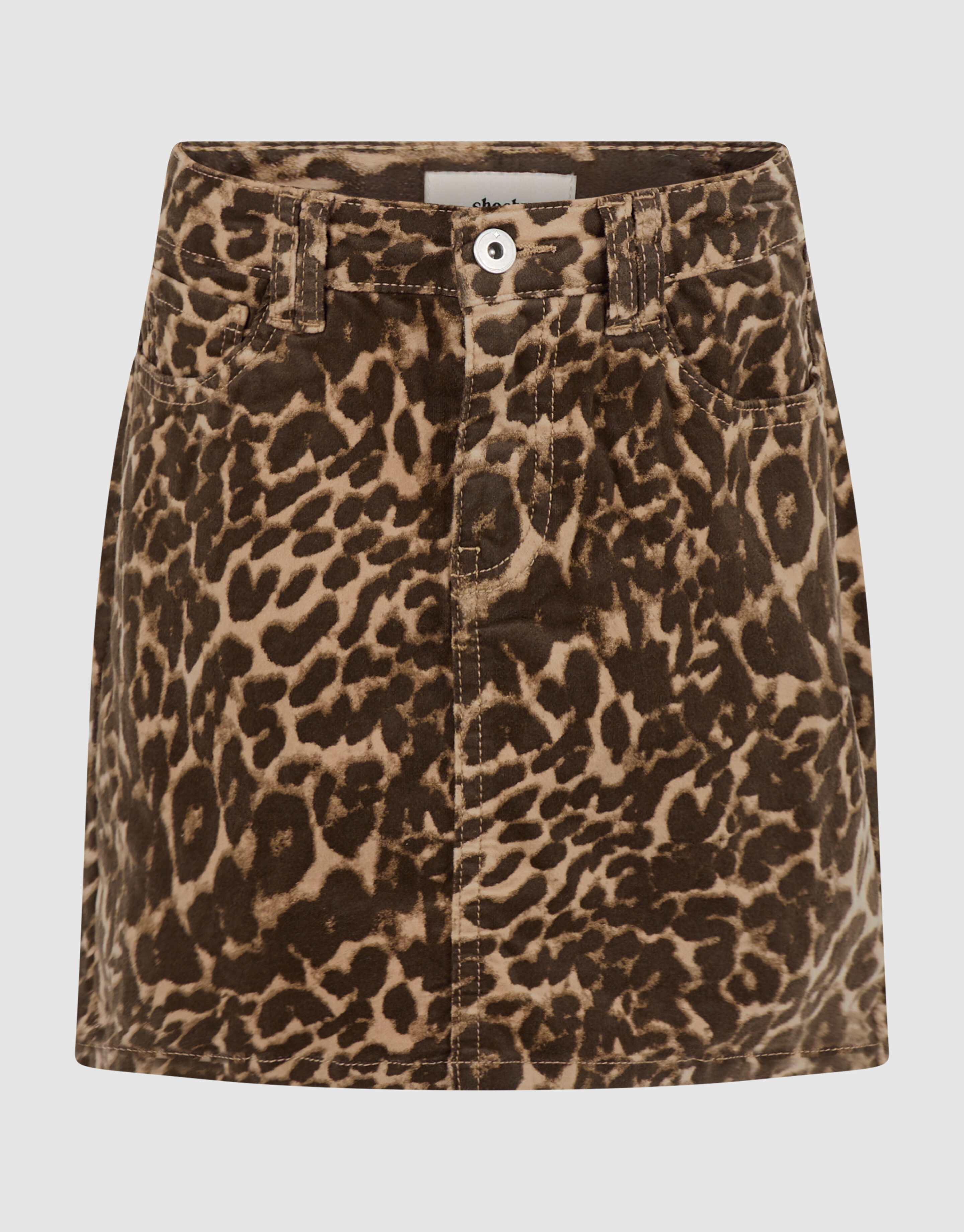 Mid-Waist Minirock Braun SHOEBY GIRLS