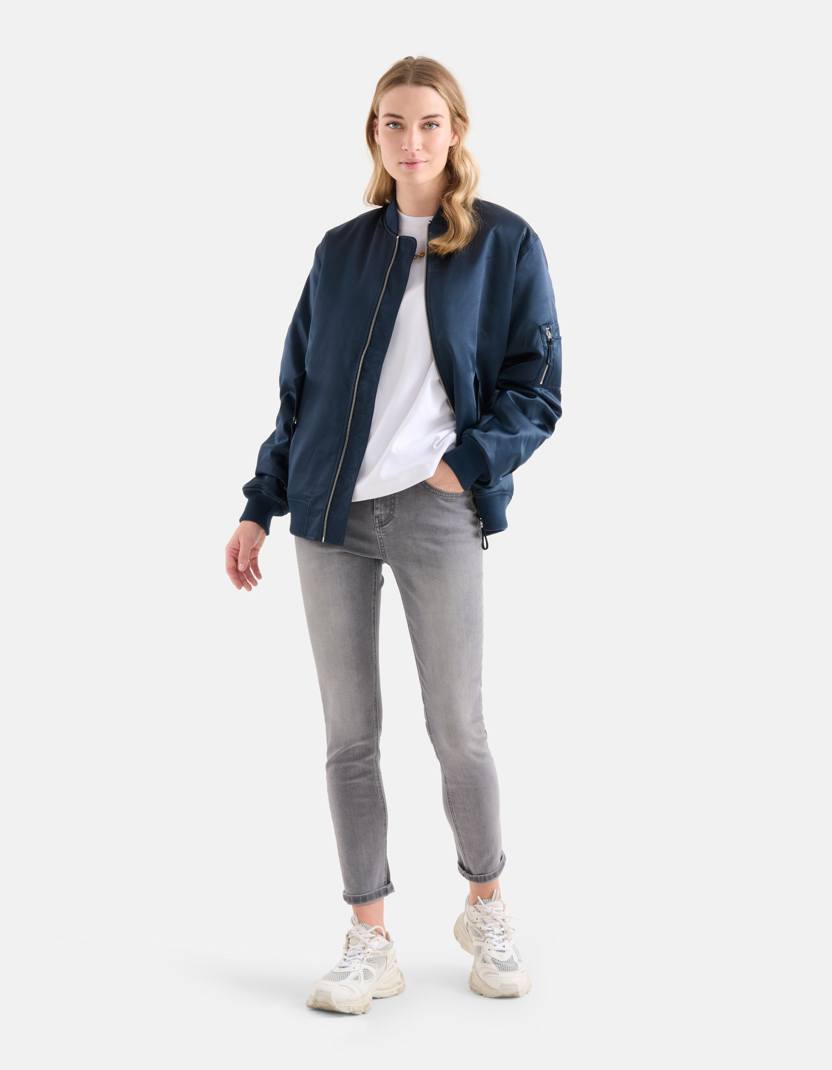 Skinny Jeans Hellgrau Eksept