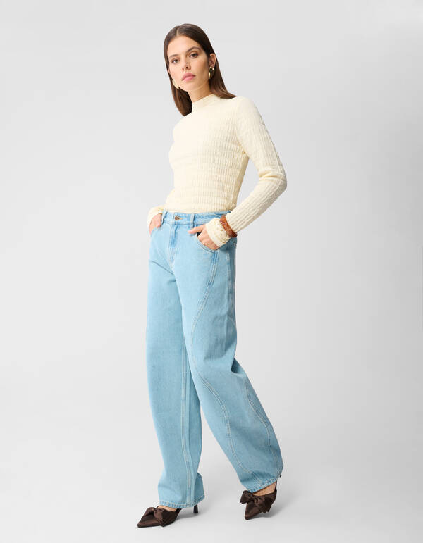 Swirl Barrel Fit Jeans Blau SHOEBY WOMEN