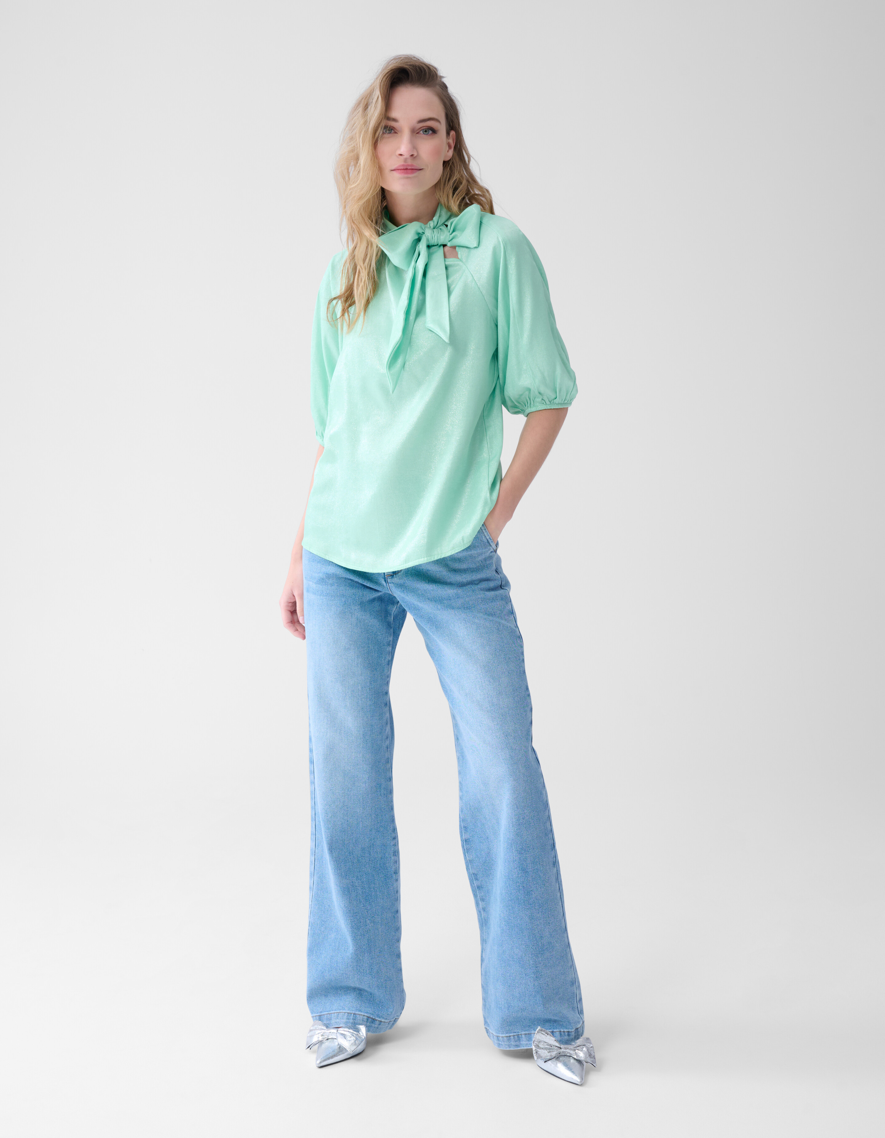 Shine Bluse Hellgrün SHOEBY WOMEN