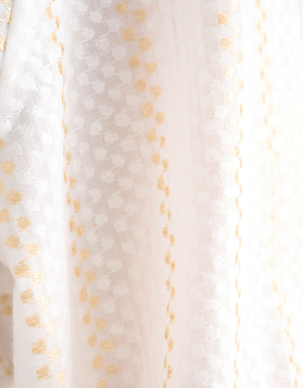 Lurex-Detail-Bluse Off White SHOEBY WOMEN