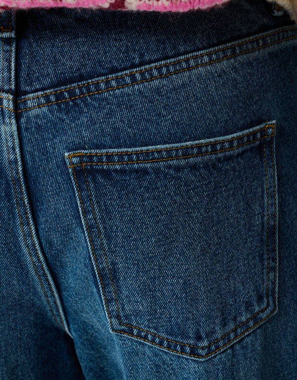 Weit geschnittene Jeans Extra Lang Dunkelblau SHOEBY WOMEN