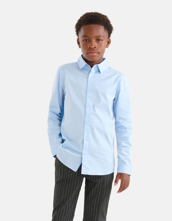 Basic Shirt Hellblau SHOEBY BOYS