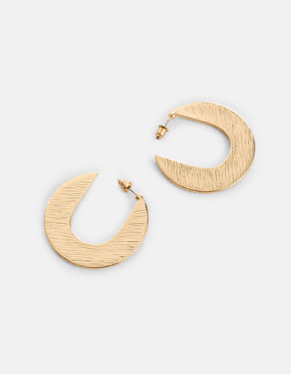 Geformte Reif-Ohrringe Gold SHOEBY ACCESSOIRES