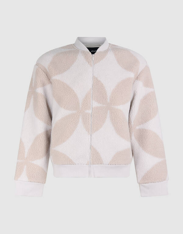 Bomberjacke mit Teddy-Logo in Off-White SHOEBY MEN