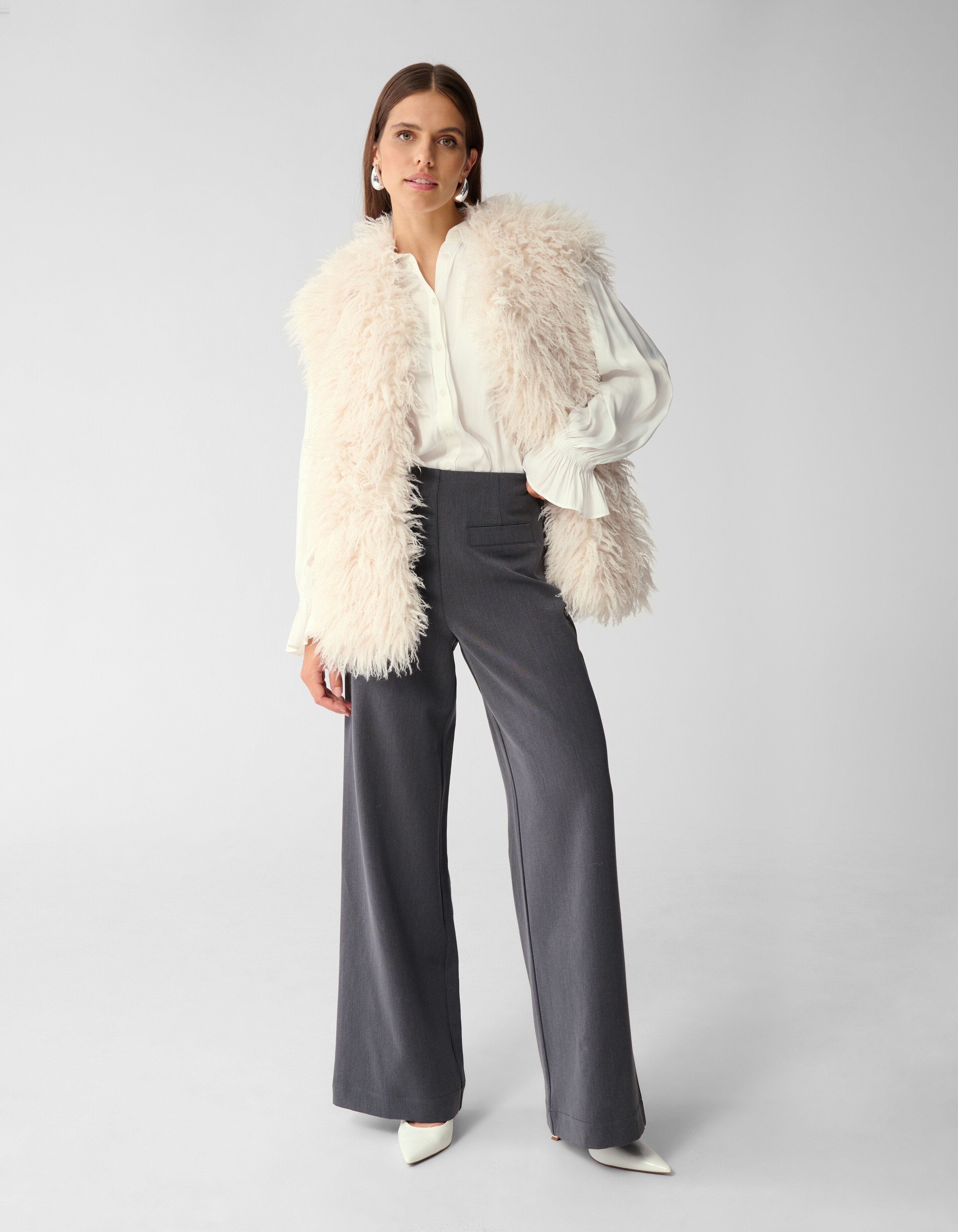 Oversized Teddy-Weste Gebrochen Weiß von Mieke SHOEBY WOMEN