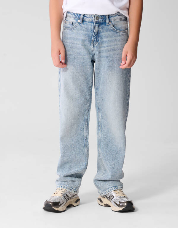 Baggy Fit Jeans Hellblau SHOEBY BOYS
