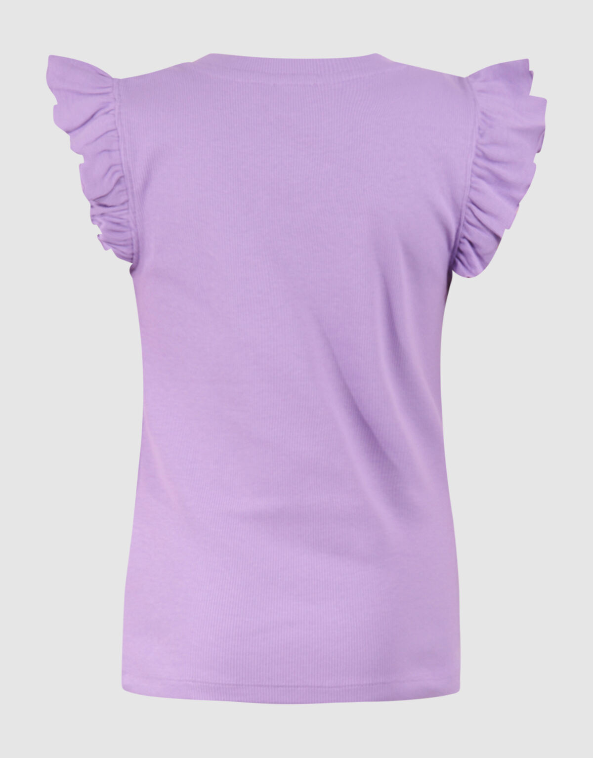 Ruffle Rib Top Hellviolett SHOEBY GIRLS