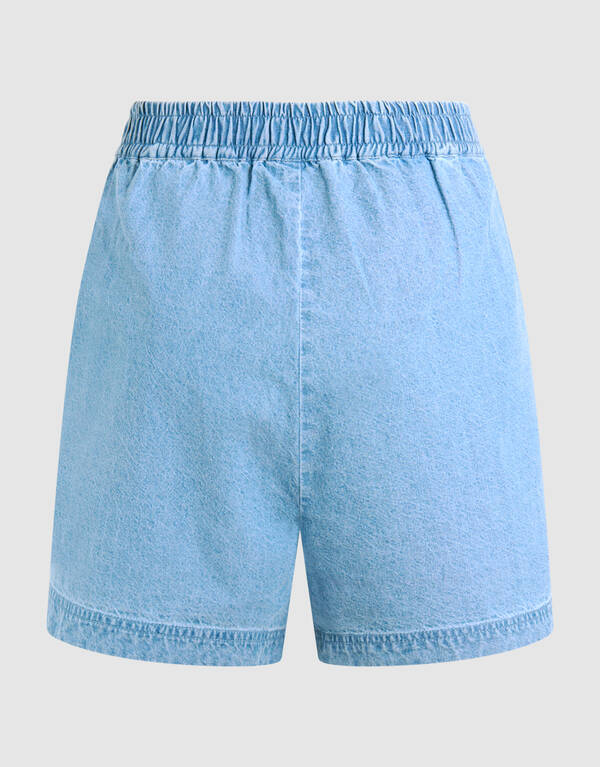 Pailletten-Denim Short Blau SHOEBY WOMEN