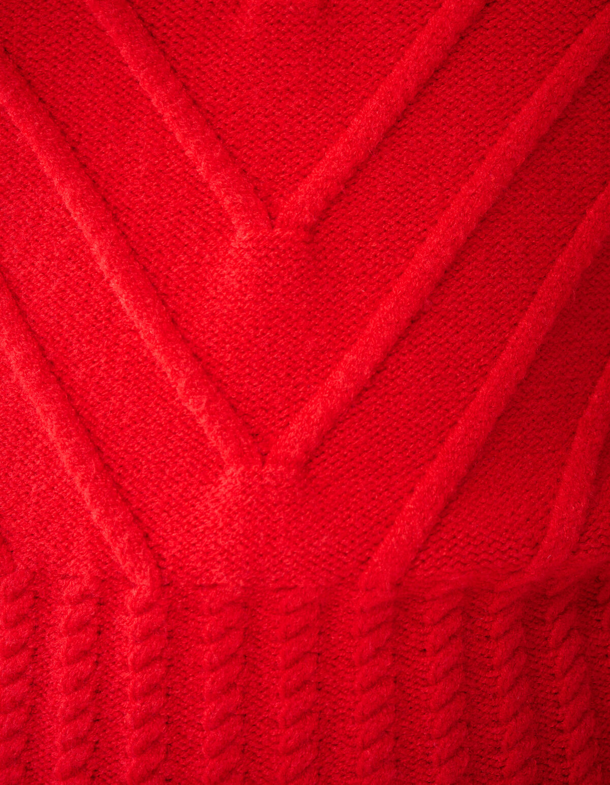 Diagonaler Pullover Rot SHOEBY WOMEN