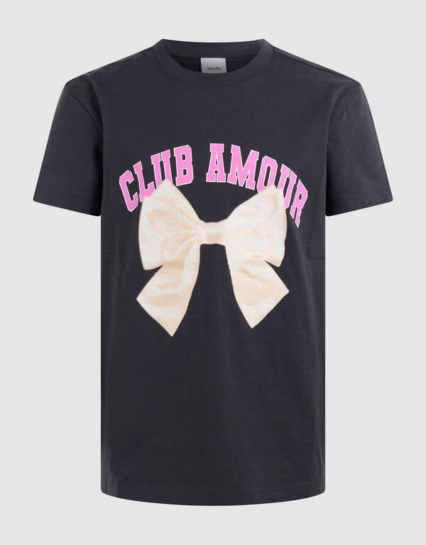Club Amour T-shirt Dunkelgrau SHOEBY GIRLS