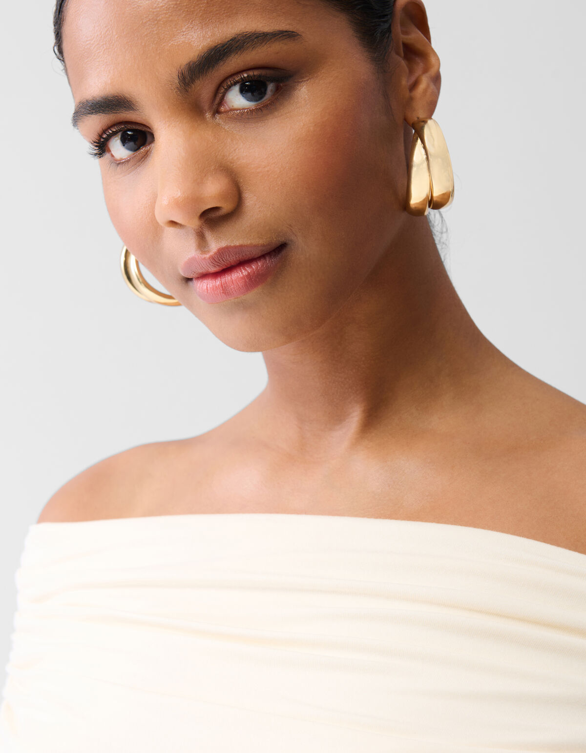 Schulterfreies Top Off White By Fred SHOEBY WOMEN