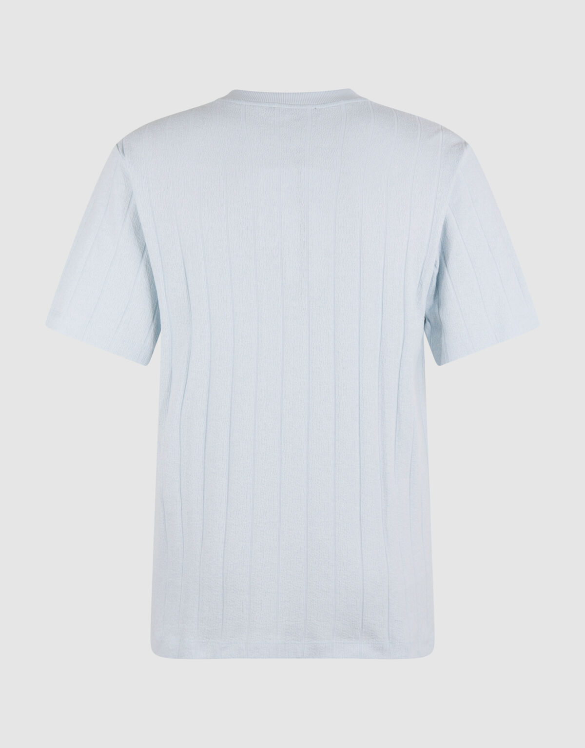 Struktur Stripe Artwork T-Shirt Hellblau SHOEBY MEN