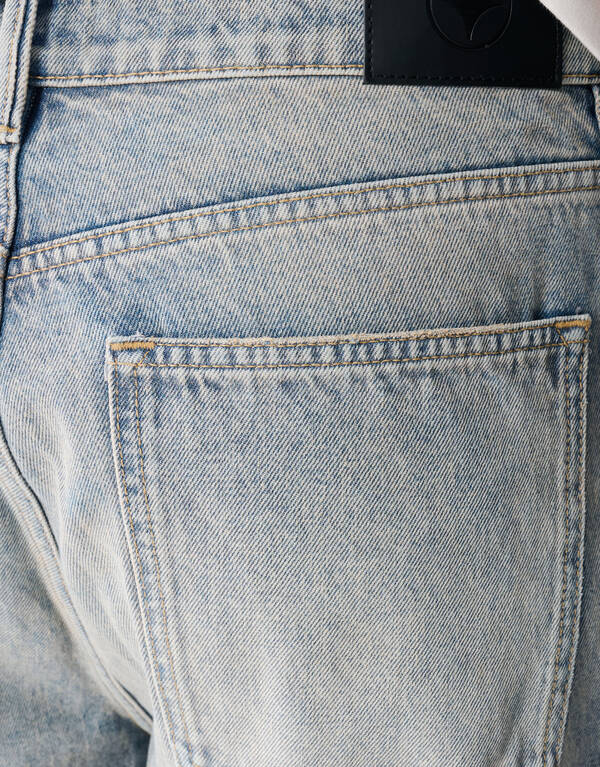 Baggy Fit Jeans Waschblau/Grau L32 SHOEBY MEN